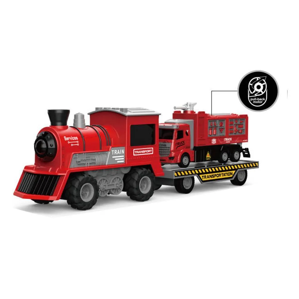 1:16 Scale Light & Music Railway Train - Red Color