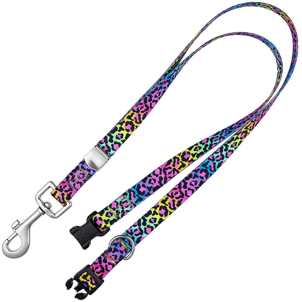 16" Polyester Loop Neon Leopard by Groom Loop