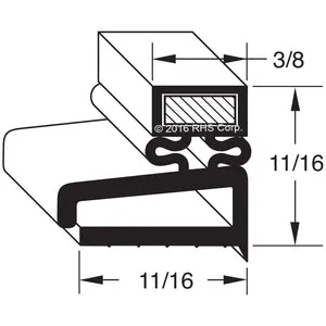 38-048, 38-048 , JORDON-FOGEL, GASKET, 24" X 49-1/2" Compatible with  JORDON-FOGEL  38-048