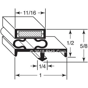 38-096, GA-140 , JORDON-FOGEL, GASKET, 24-3/4" X 26-1/4" Compatible with  JORDON-FOGEL  GA-140