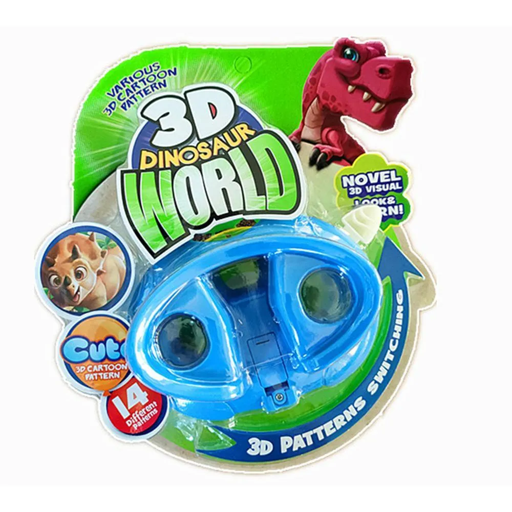 3D Elliptical Dinosaurs Viewing Machine - Explore 3D DInosaurs World with 14 Different Patterns - Ag