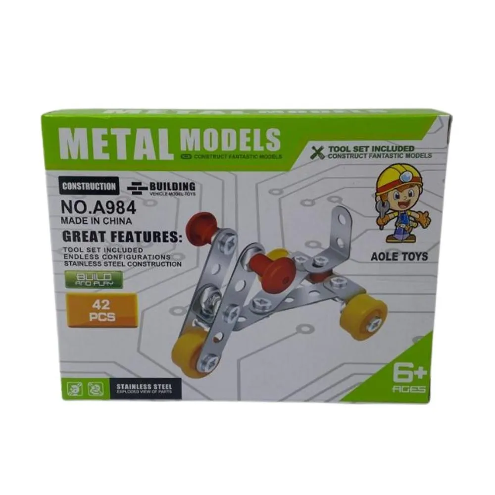 42-Pcs Metal Models Construction Kit