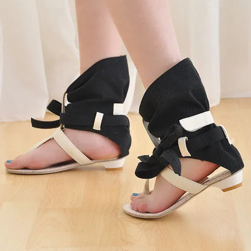 Angled sandals and women's shoes