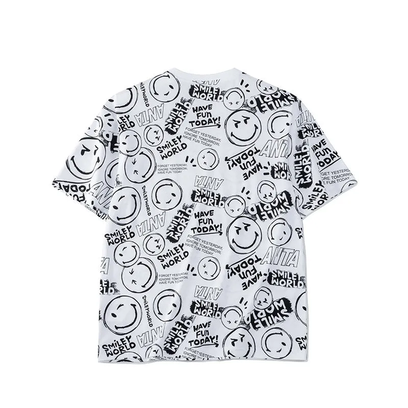 ANTA Men's IP Smiley Lifestyle SS Tee Shirt