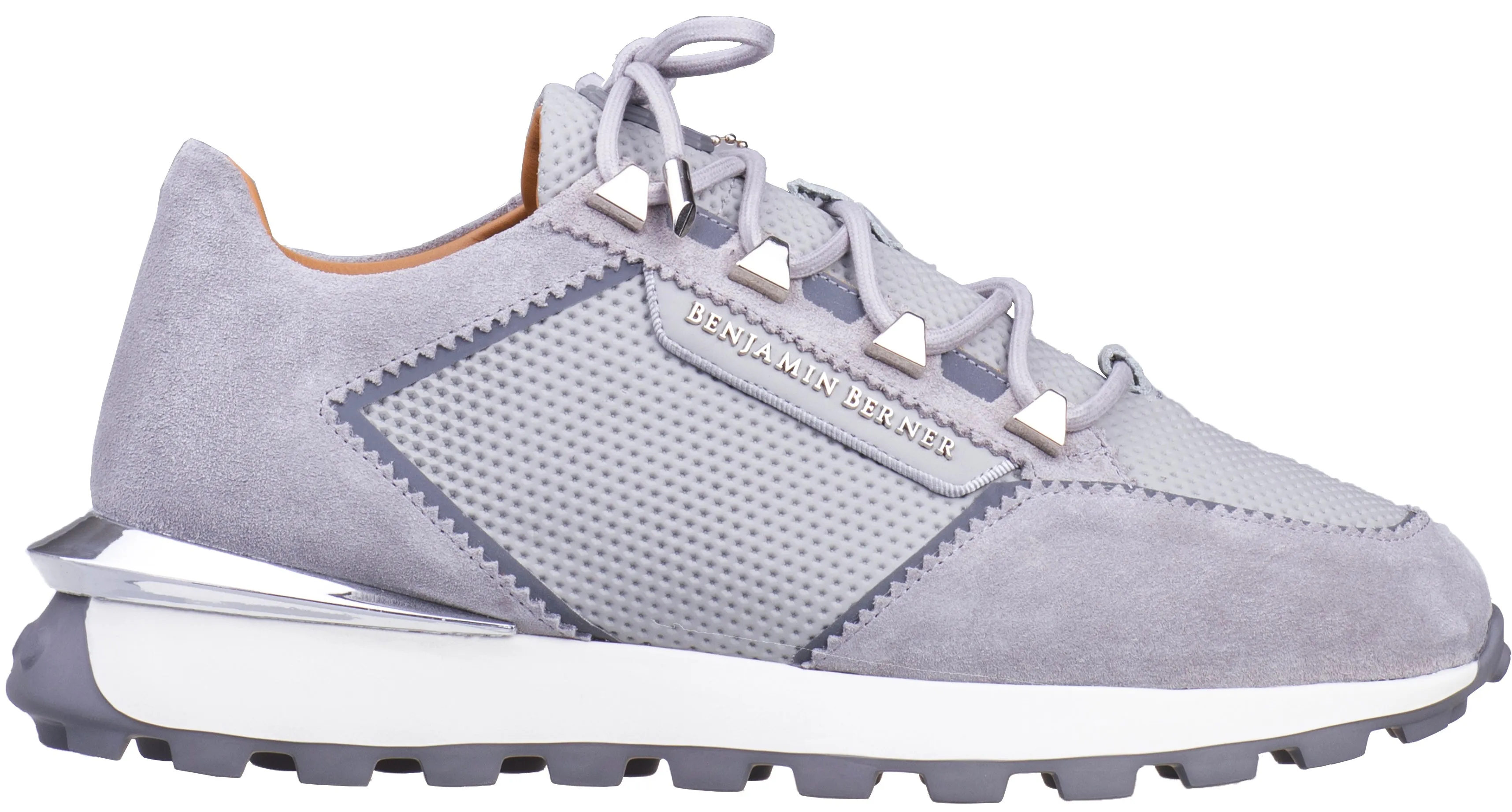 (BNJ COSMO ICE GREY MATT OCTAGON EMBOSSED - SUEDE