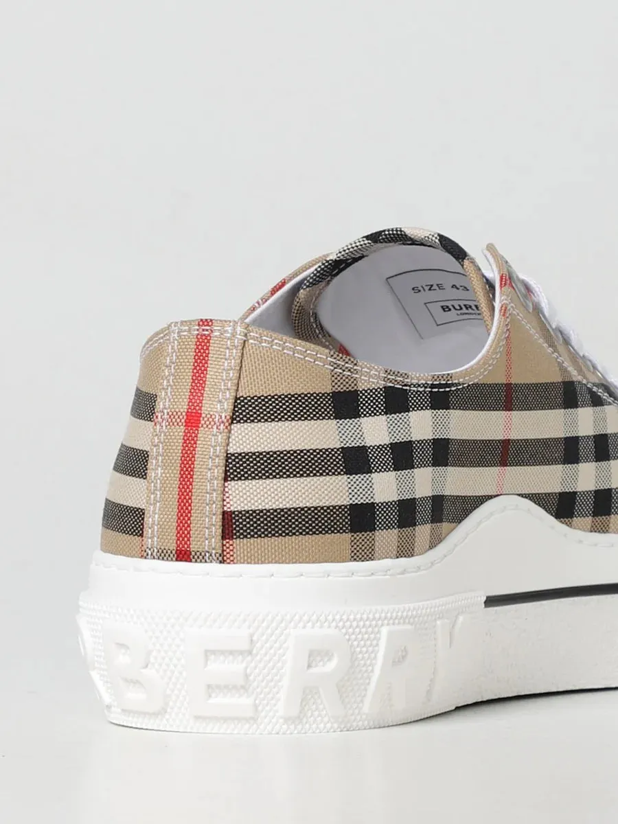 Burberry Checked Lace-Up Trainer