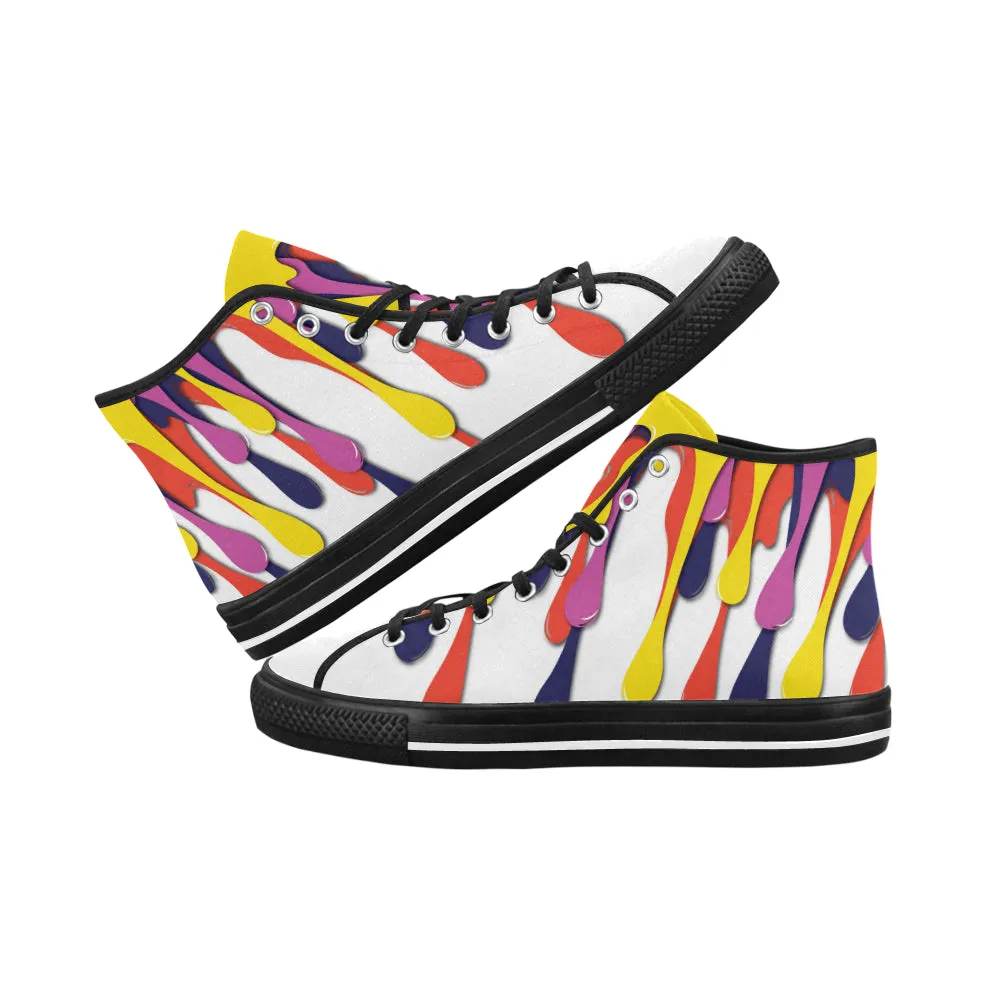 Buy Women's Paint Splatter Print Canvas High Top Shoes at TFS