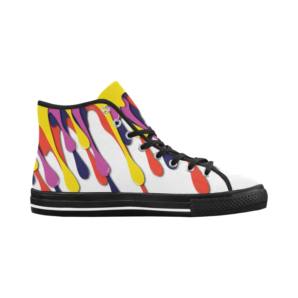 Buy Women's Paint Splatter Print Canvas High Top Shoes at TFS