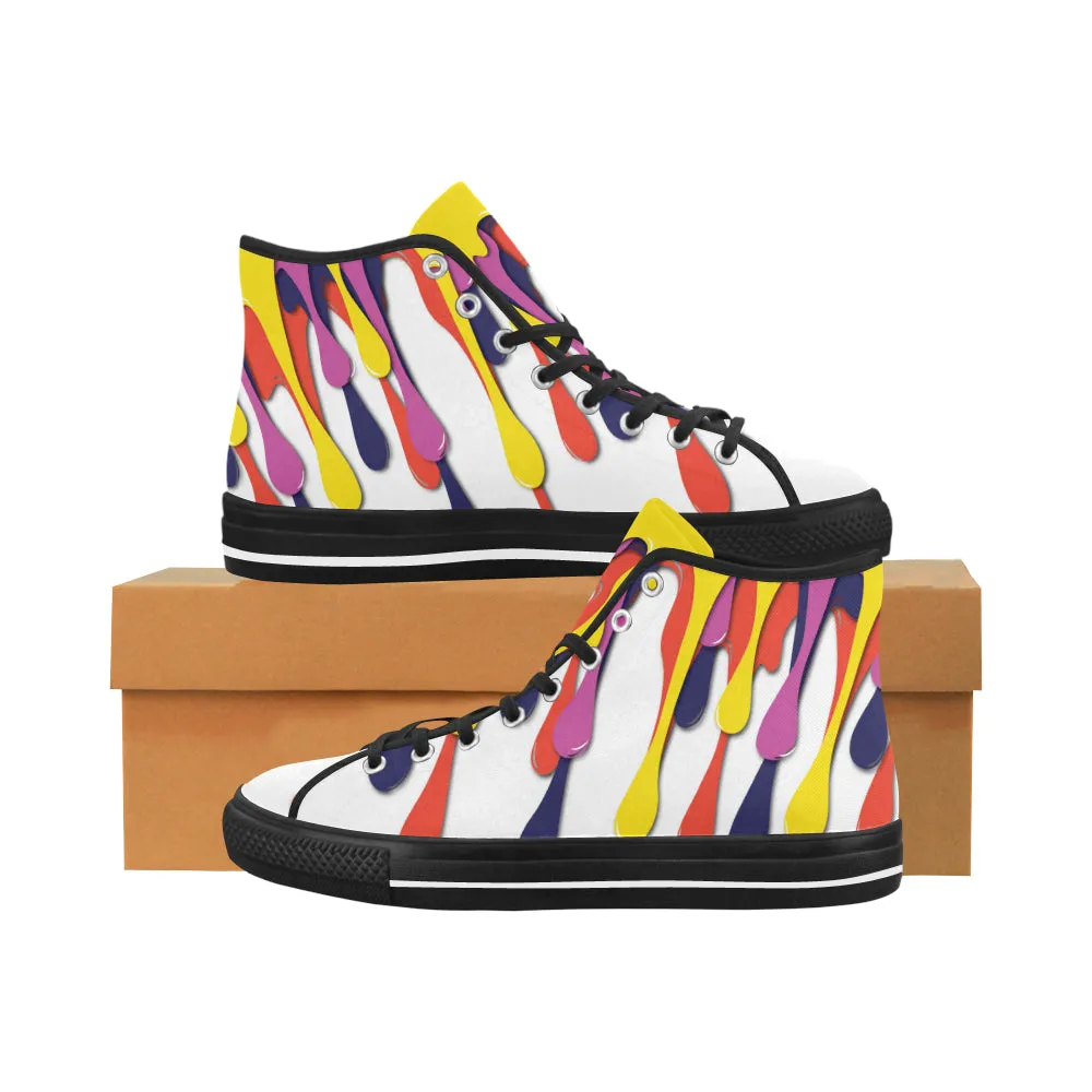 Buy Women's Paint Splatter Print Canvas High Top Shoes at TFS