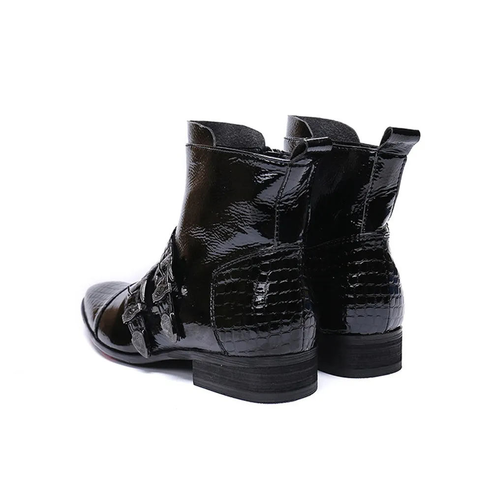 Captoe Zip High Top Boots for Men