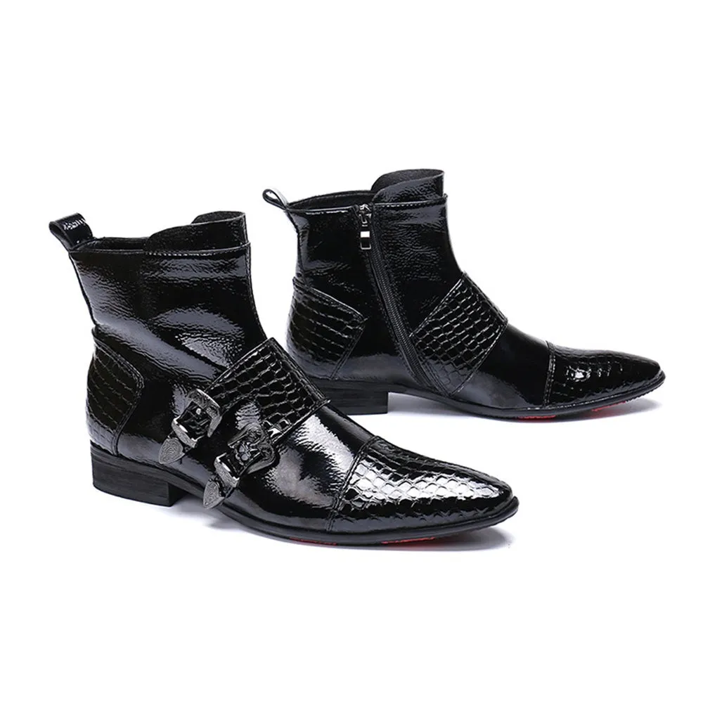 Captoe Zip High Top Boots for Men