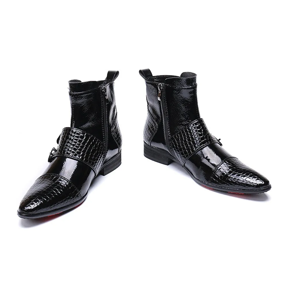 Captoe Zip High Top Boots for Men