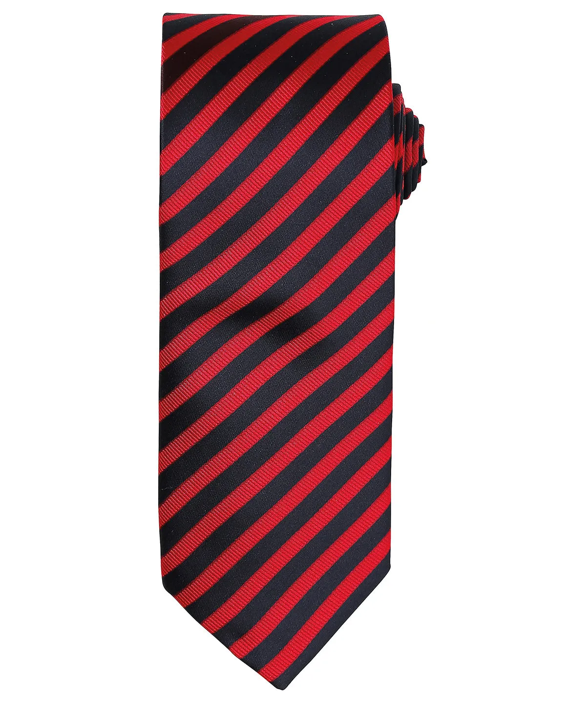 Double stripe tie | Red/Black