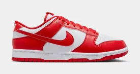 Dunk Low Retro Mens Lifestyle Shoes (White/University Red)