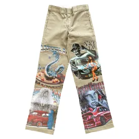 EAST LA Heat Transfer Dickies // Tan  // Random Selection