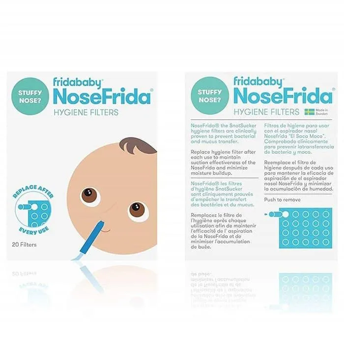 Frida Baby NoseFrida Nasal Aspirator Hygiene Filters - 20 pack - Made in USA