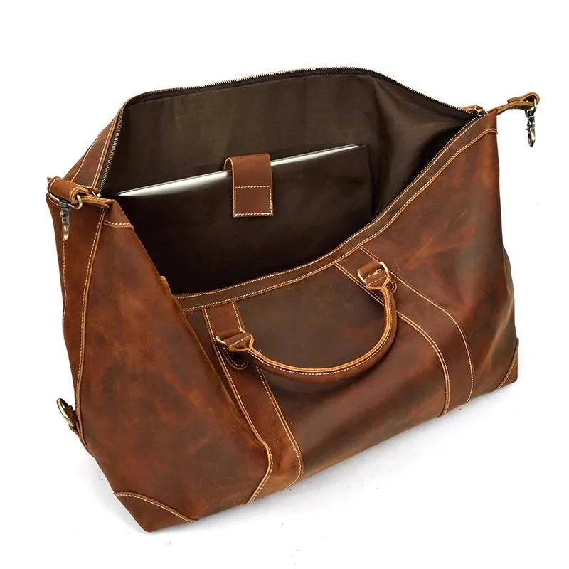 Henry Crazy Horse Leather Duffel Bag