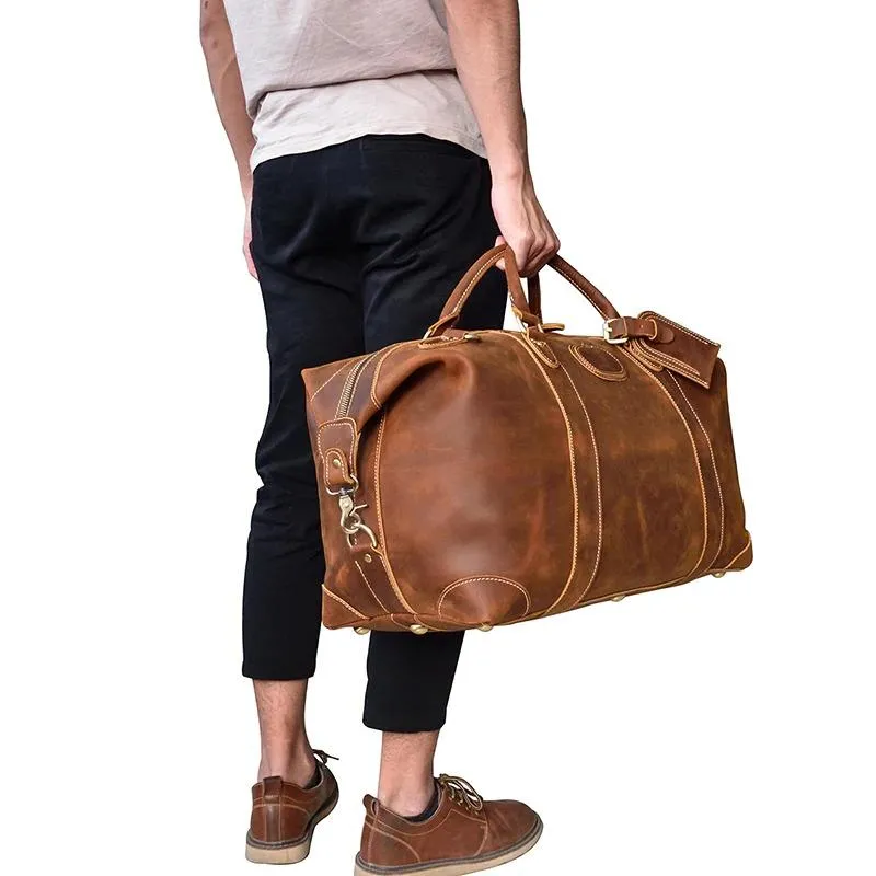 Henry Crazy Horse Leather Duffel Bag