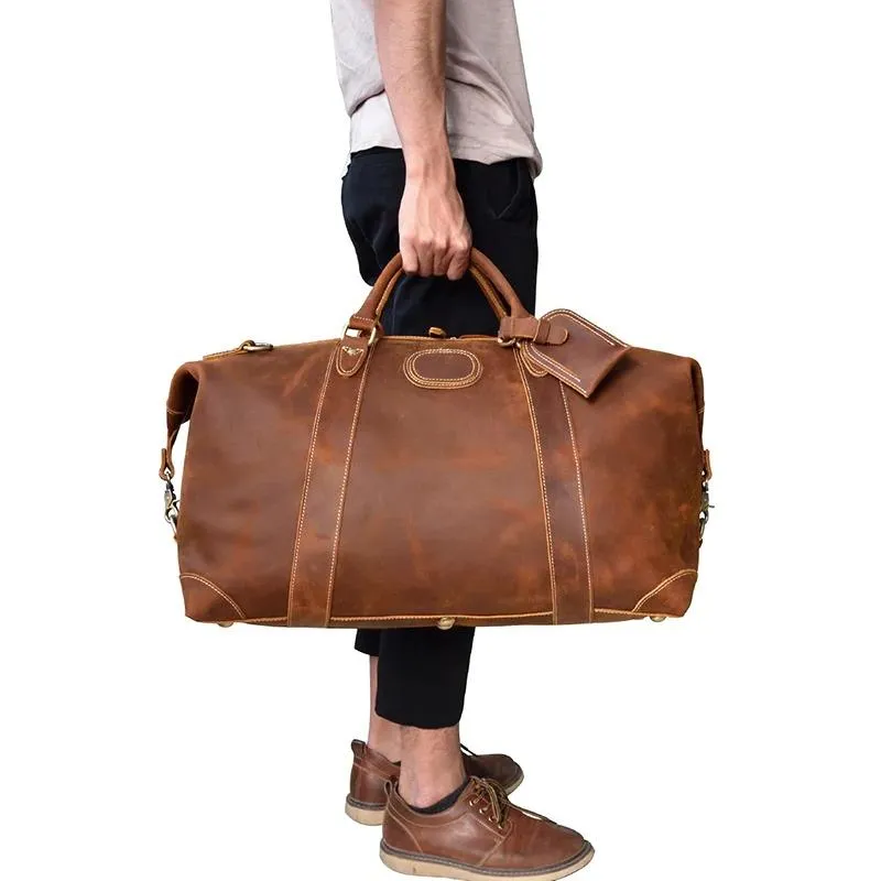 Henry Crazy Horse Leather Duffel Bag