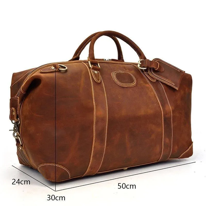 Henry Crazy Horse Leather Duffel Bag