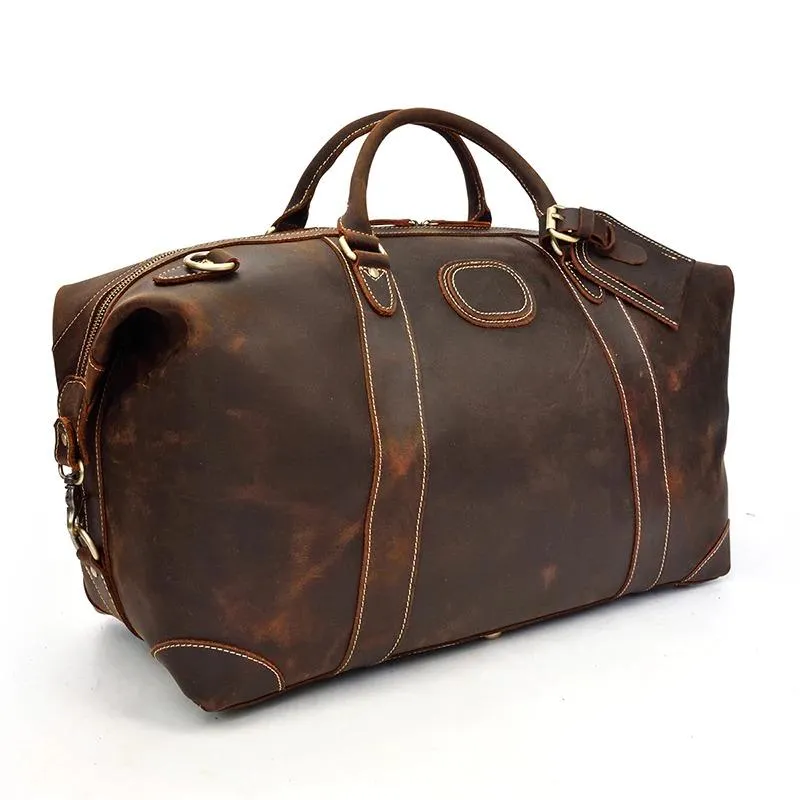 Henry Crazy Horse Leather Duffel Bag