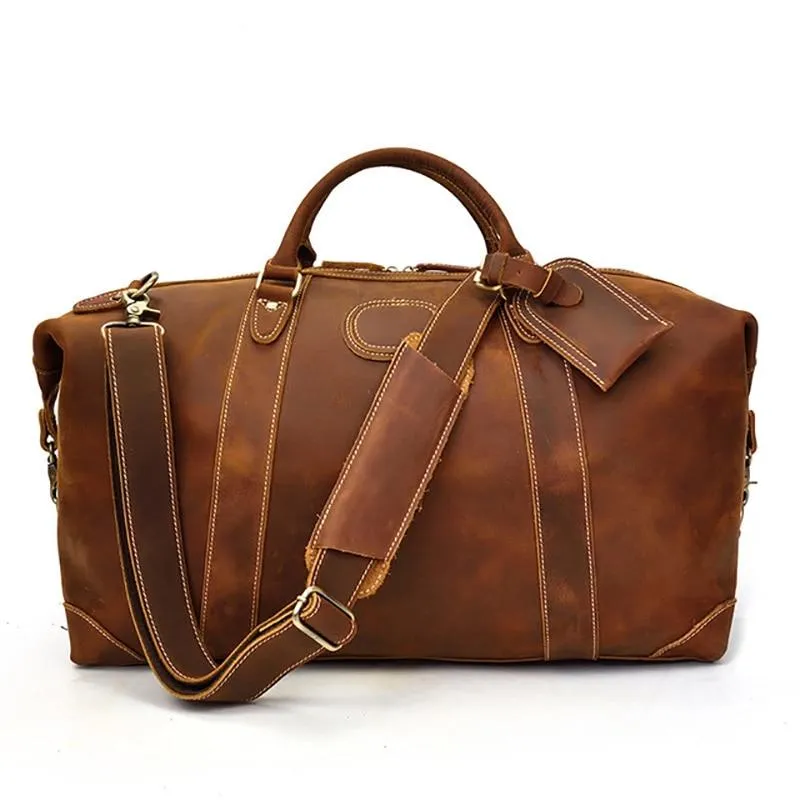 Henry Crazy Horse Leather Duffel Bag