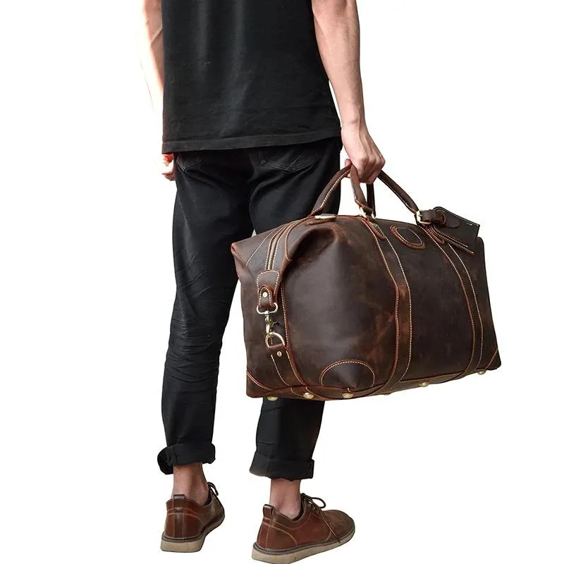 Henry Crazy Horse Leather Duffel Bag