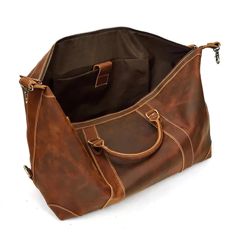 Henry Crazy Horse Leather Duffel Bag