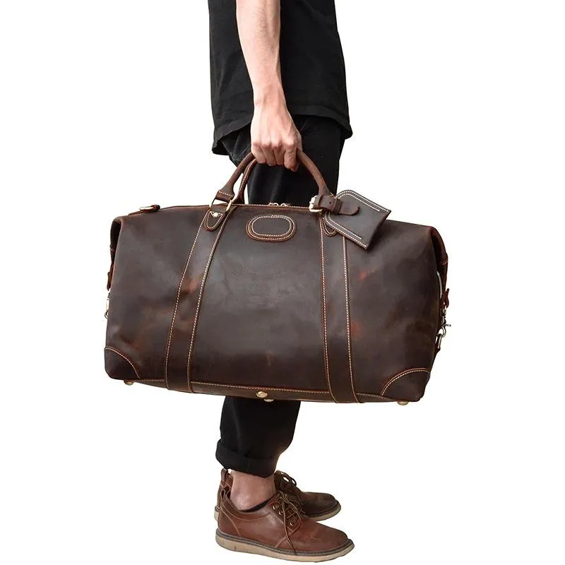 Henry Crazy Horse Leather Duffel Bag