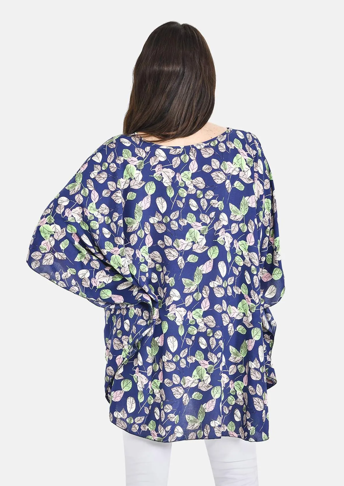 High-Low Hem Printed Top