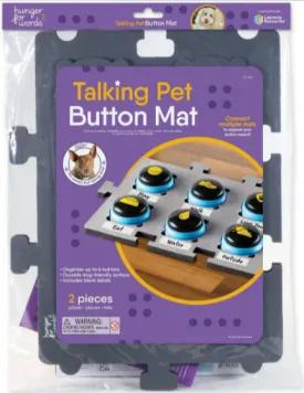 Hunger for Words Dog Button Mat