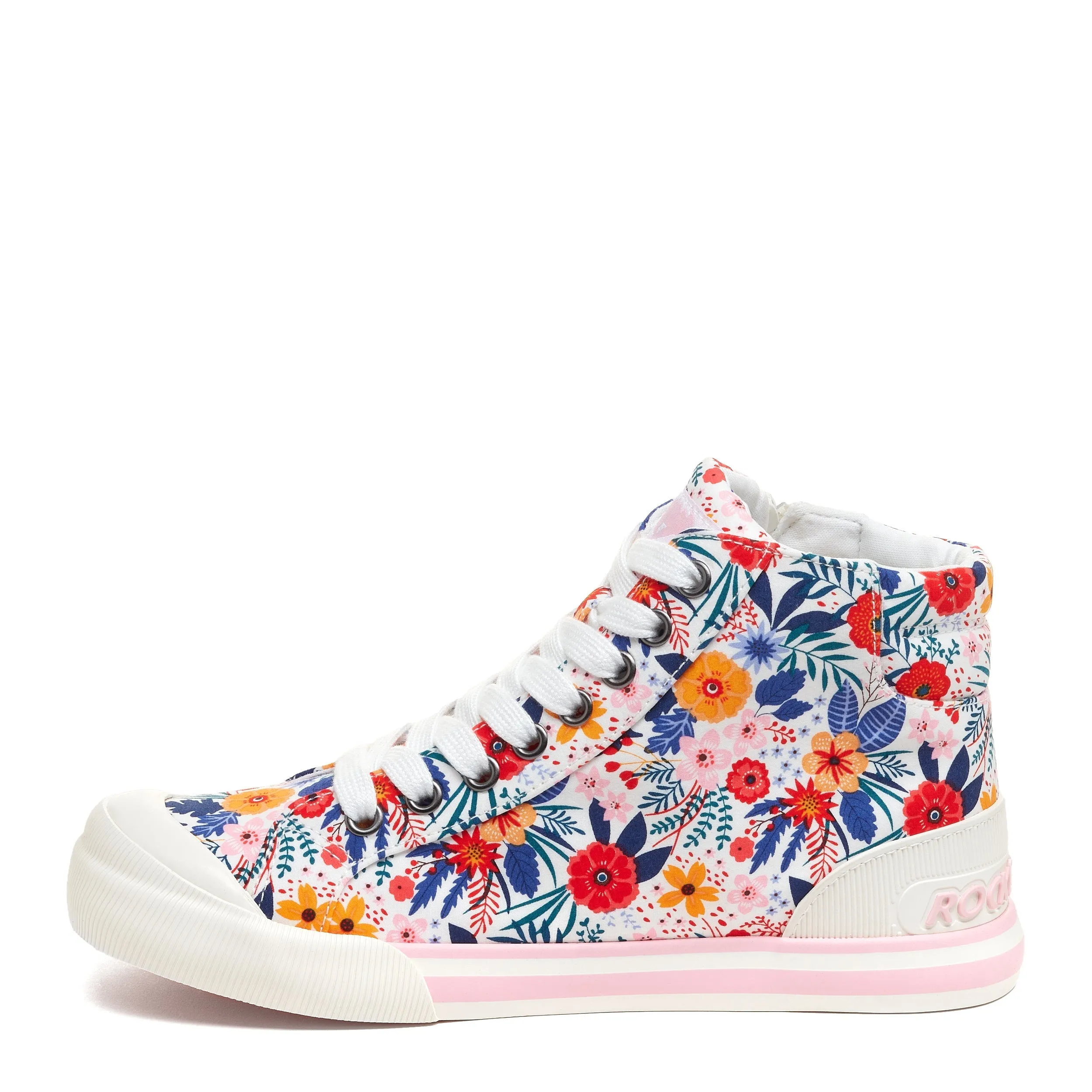 Jazzin Bright Floral High Top Trainers