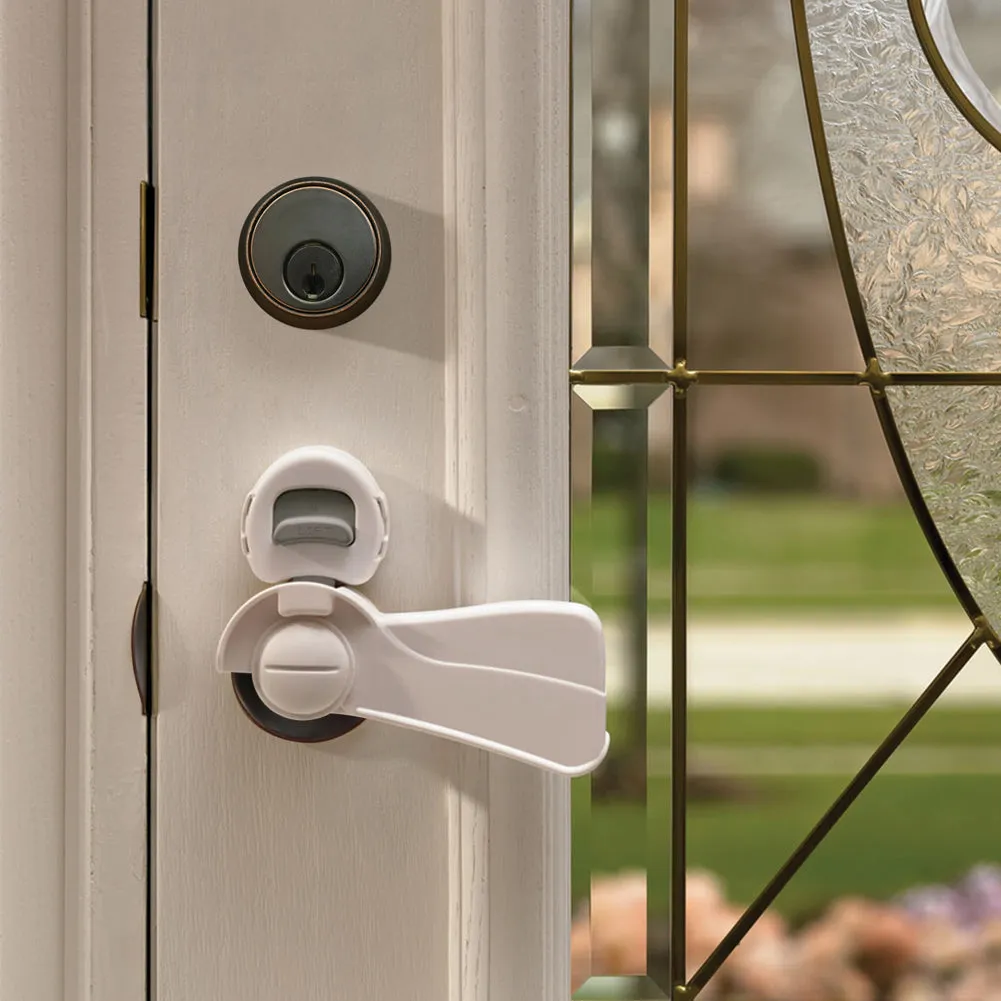 Kidco Door Lever Lock - White