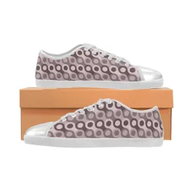 Kids's Stacked Dots Polka Print Canvas Low Top Shoes