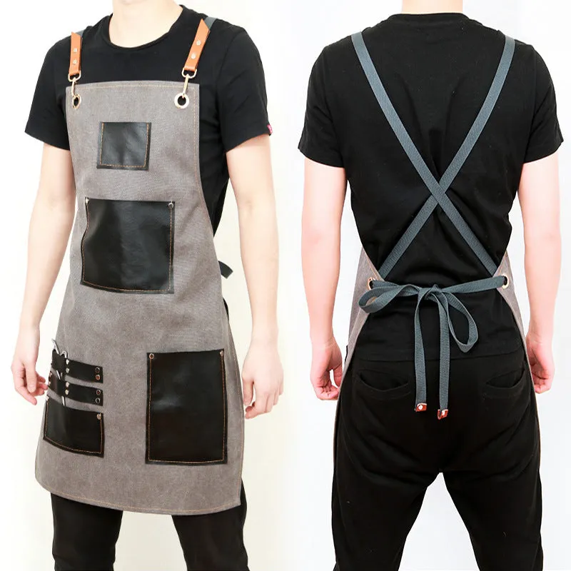 Leather Canvas Apron for Workman P248