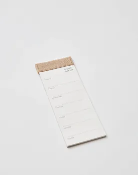 Libreta vertical weekly planner