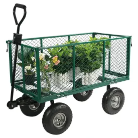 Mesh Steel Garden Cart