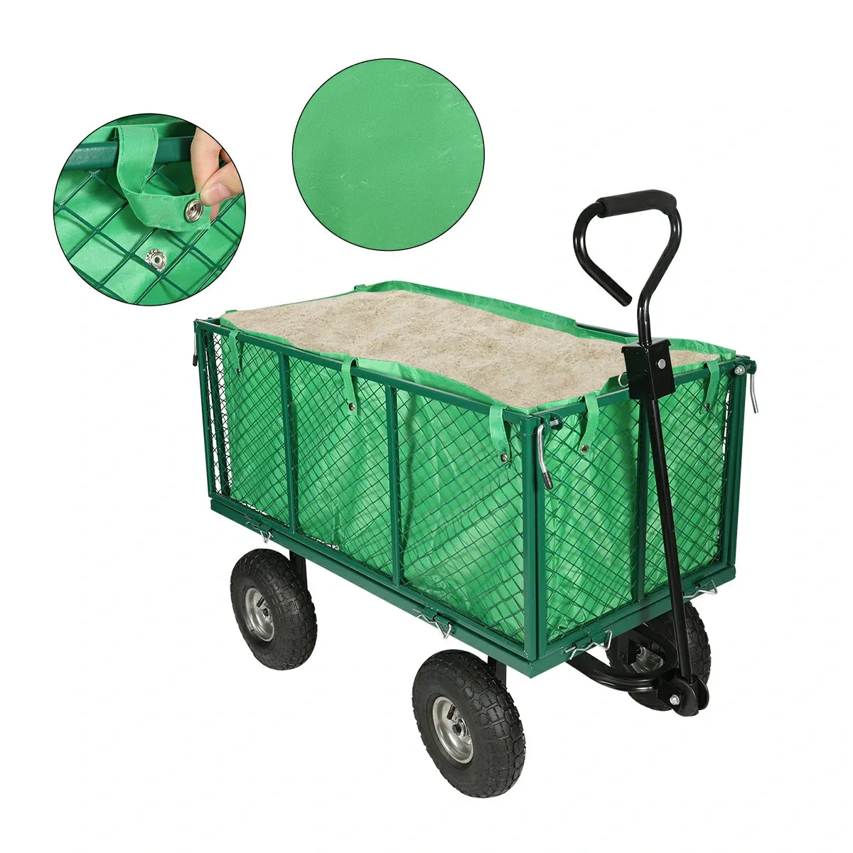 Mesh Steel Garden Cart