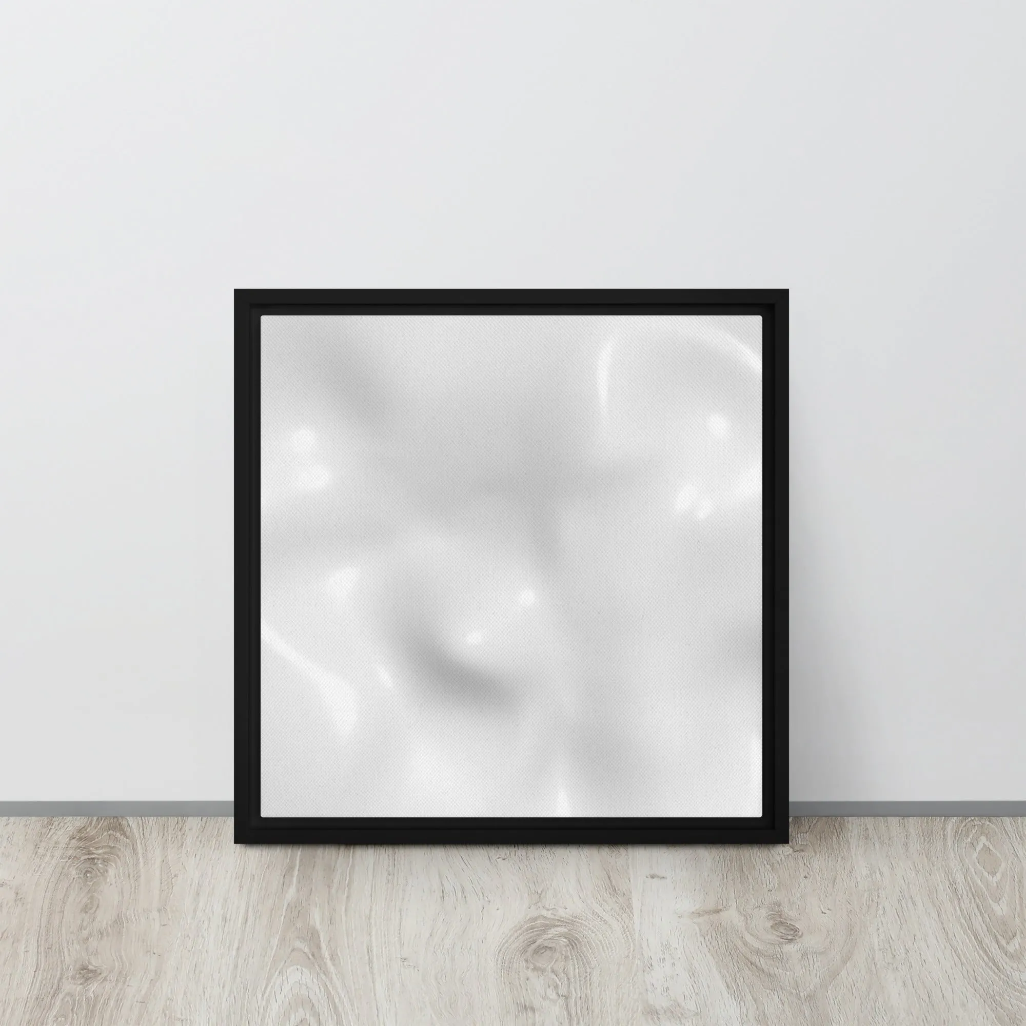 Milky Ripples Framed Canvas Print