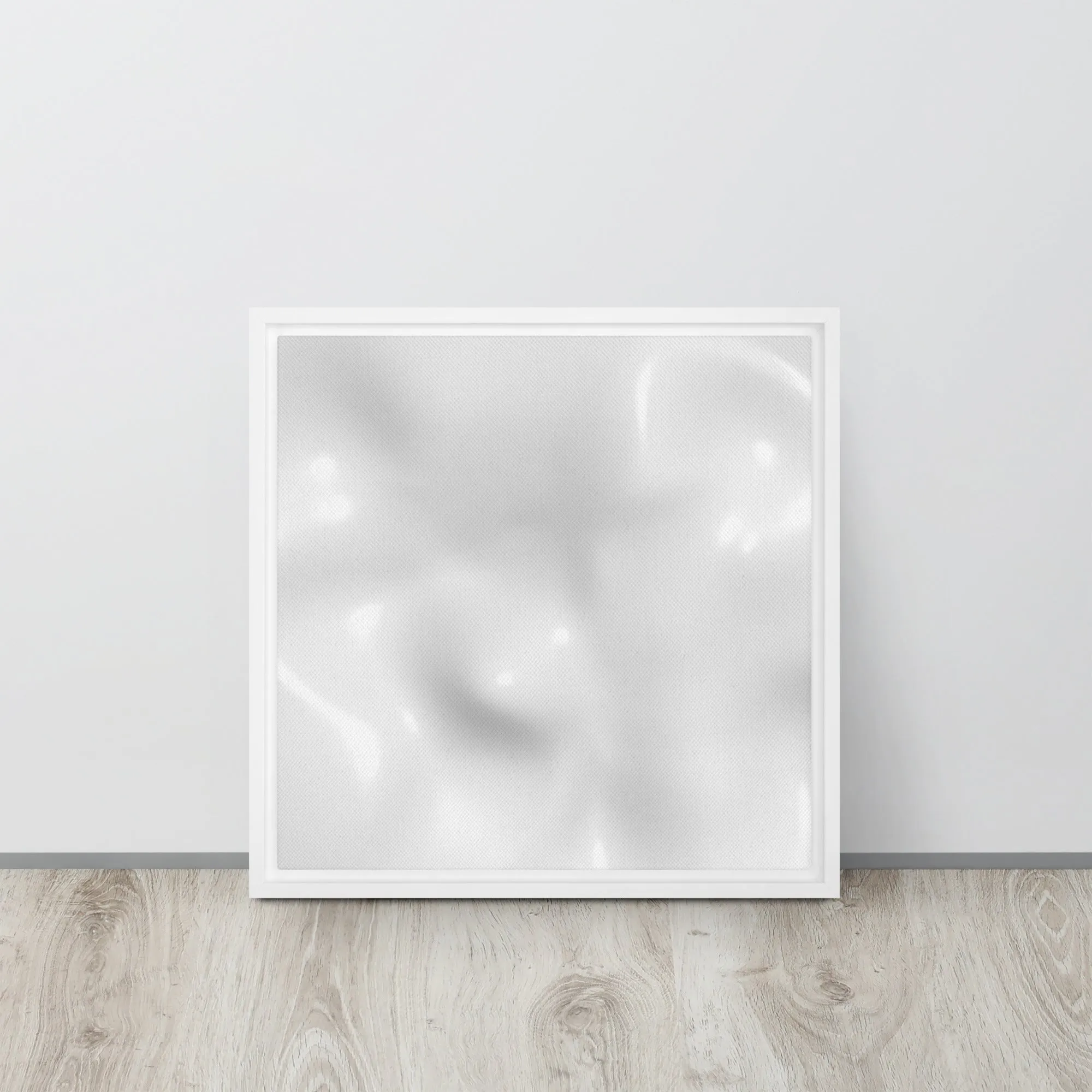 Milky Ripples Framed Canvas Print