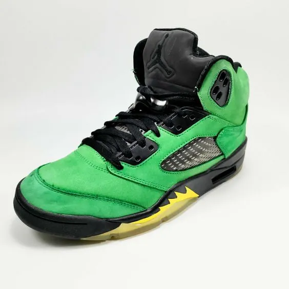 Nike Air Jordan 5 Oregon Ducks Retro Apple Green