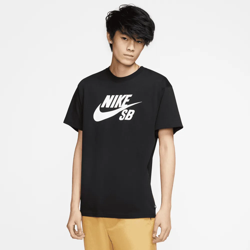 Nike SB Men's Logo Skate T-Shirt HBR Black White