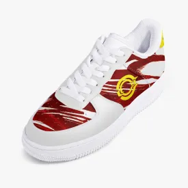 OOTAMAWAE Original Brand Low-Top Leather Sports Sneakers Air red Cloud