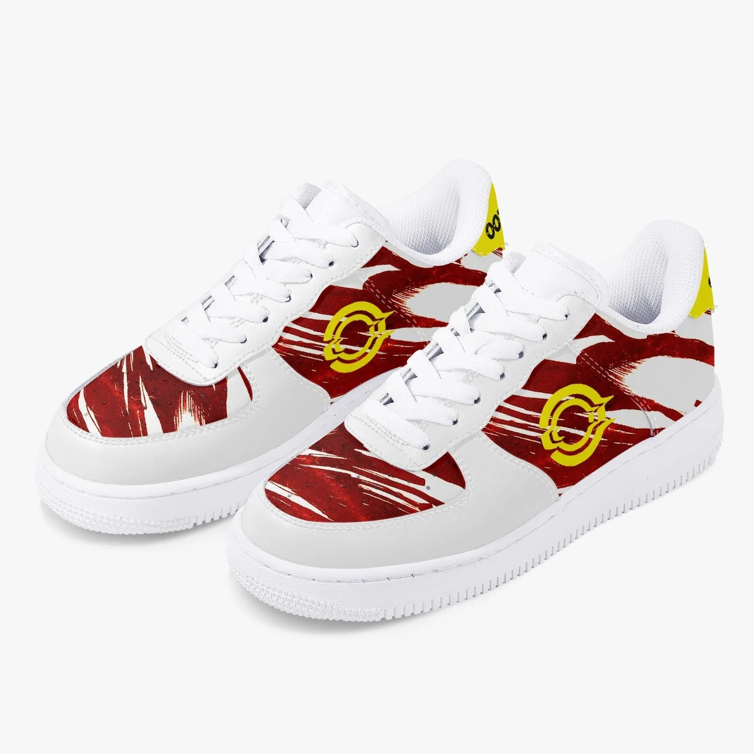 OOTAMAWAE Original Brand Low-Top Leather Sports Sneakers Air red Cloud