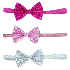 Pink Poppy Sparkle Collection Bow Headband Assorted Styles