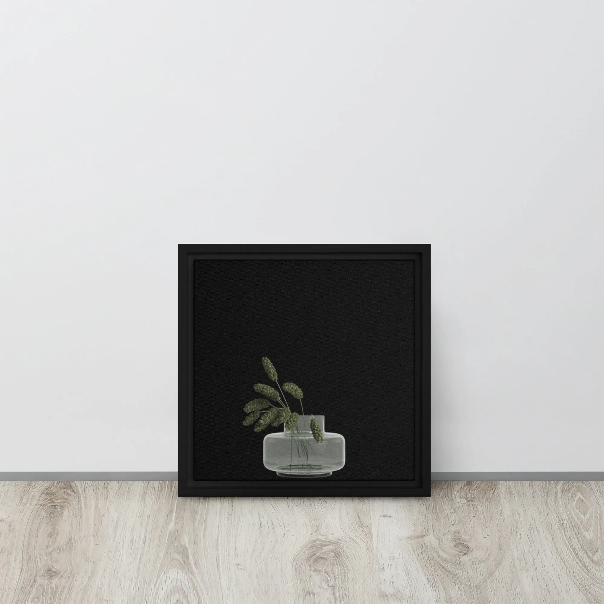 Plants in Water Framed Canvas Print