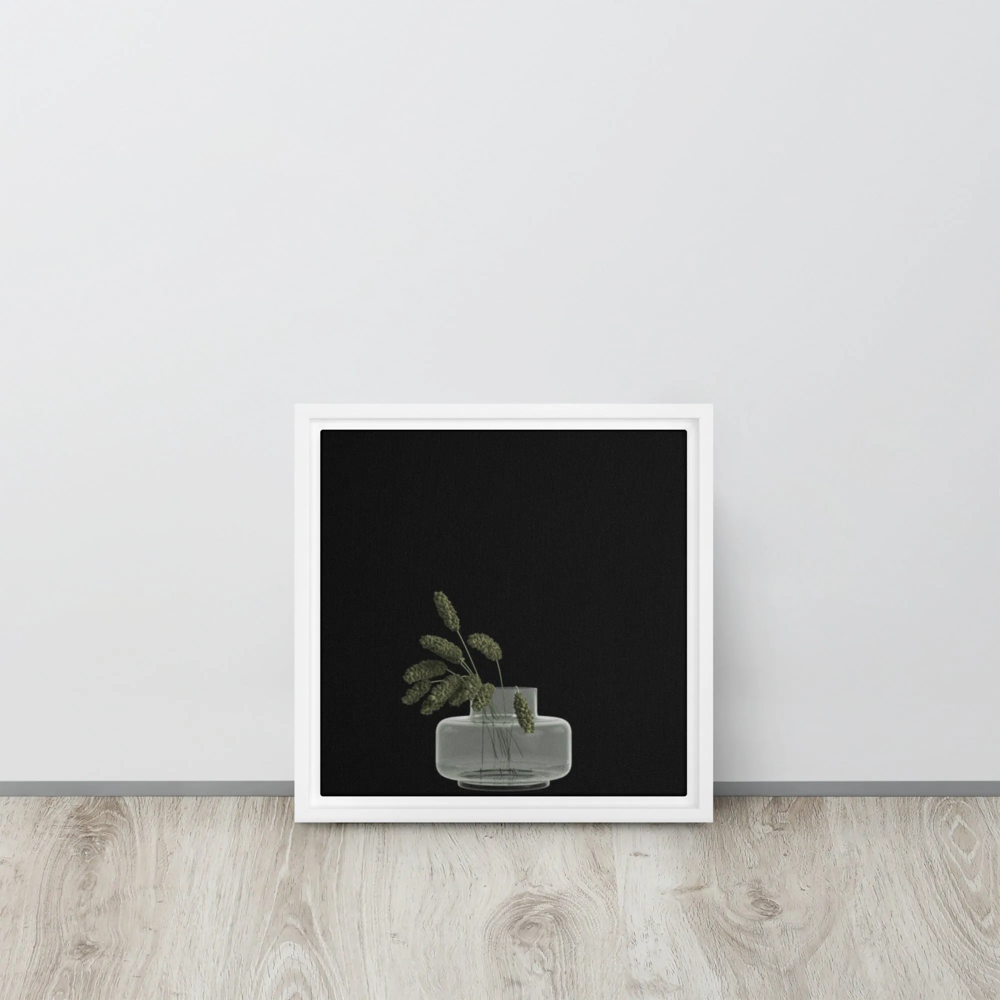 Plants in Water Framed Canvas Print