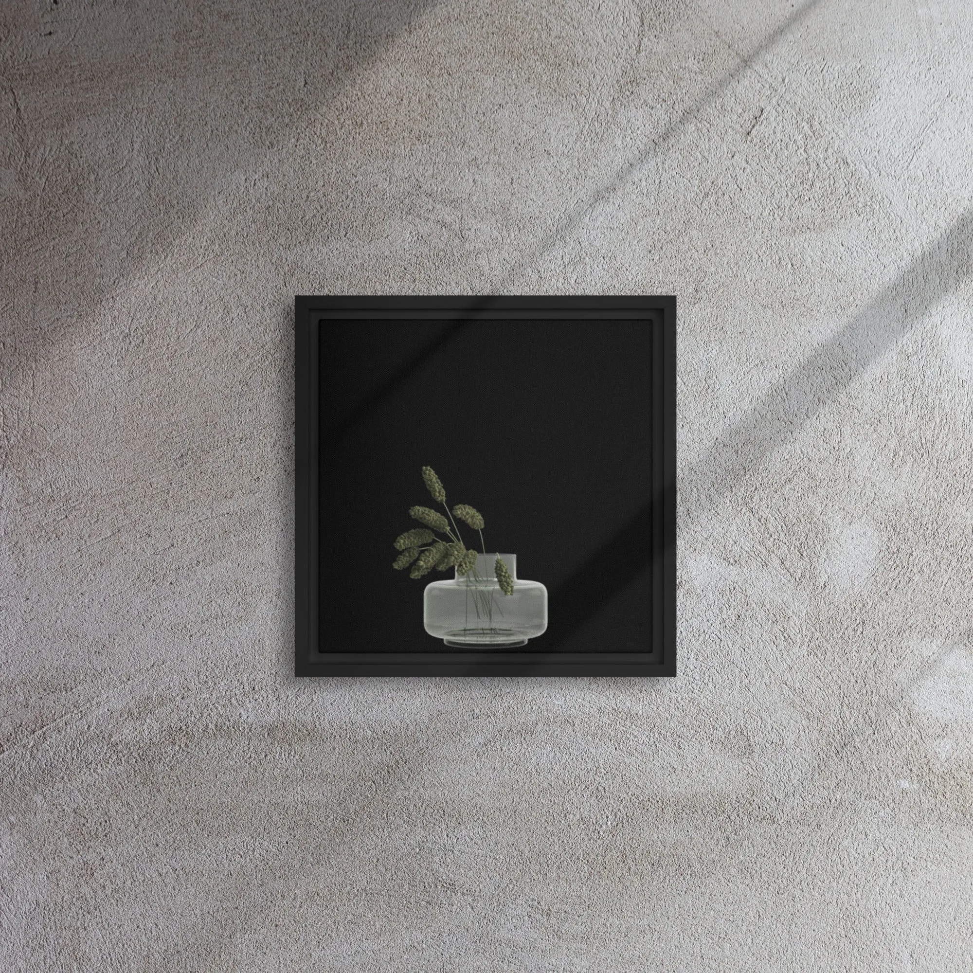 Plants in Water Framed Canvas Print