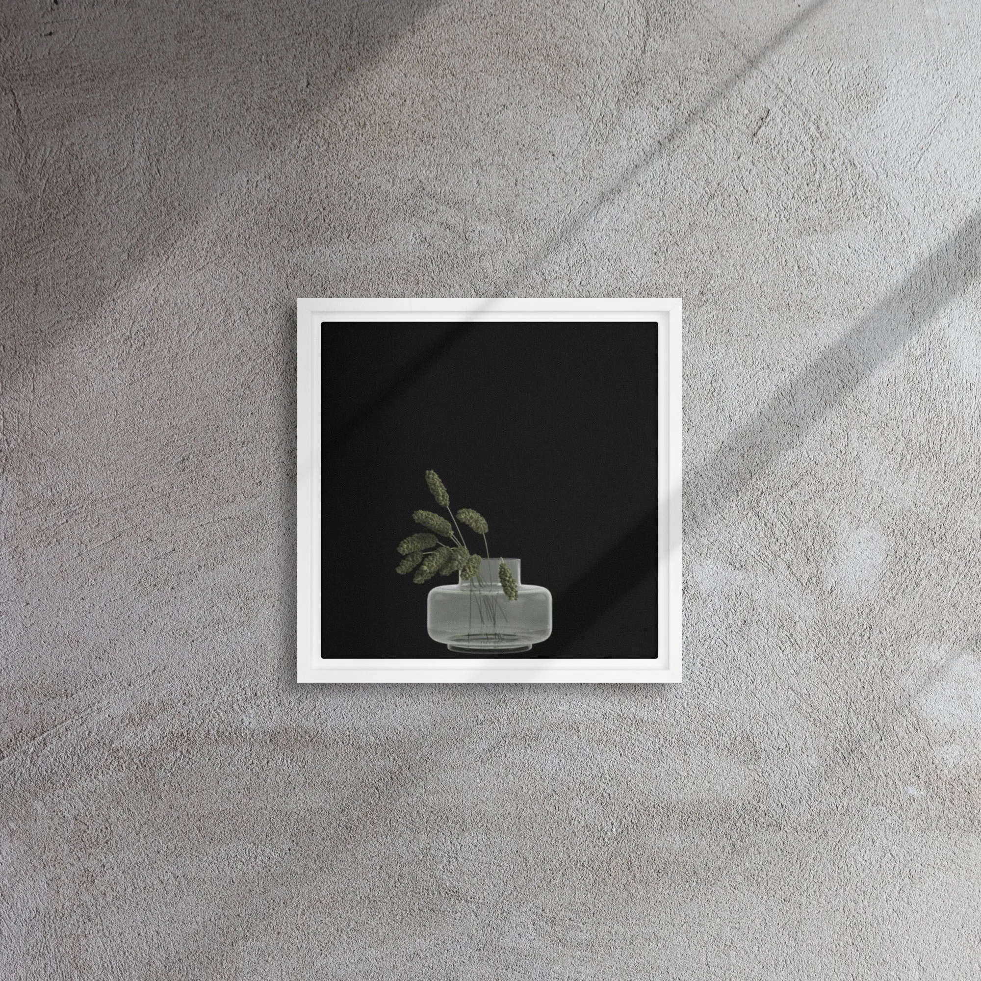 Plants in Water Framed Canvas Print