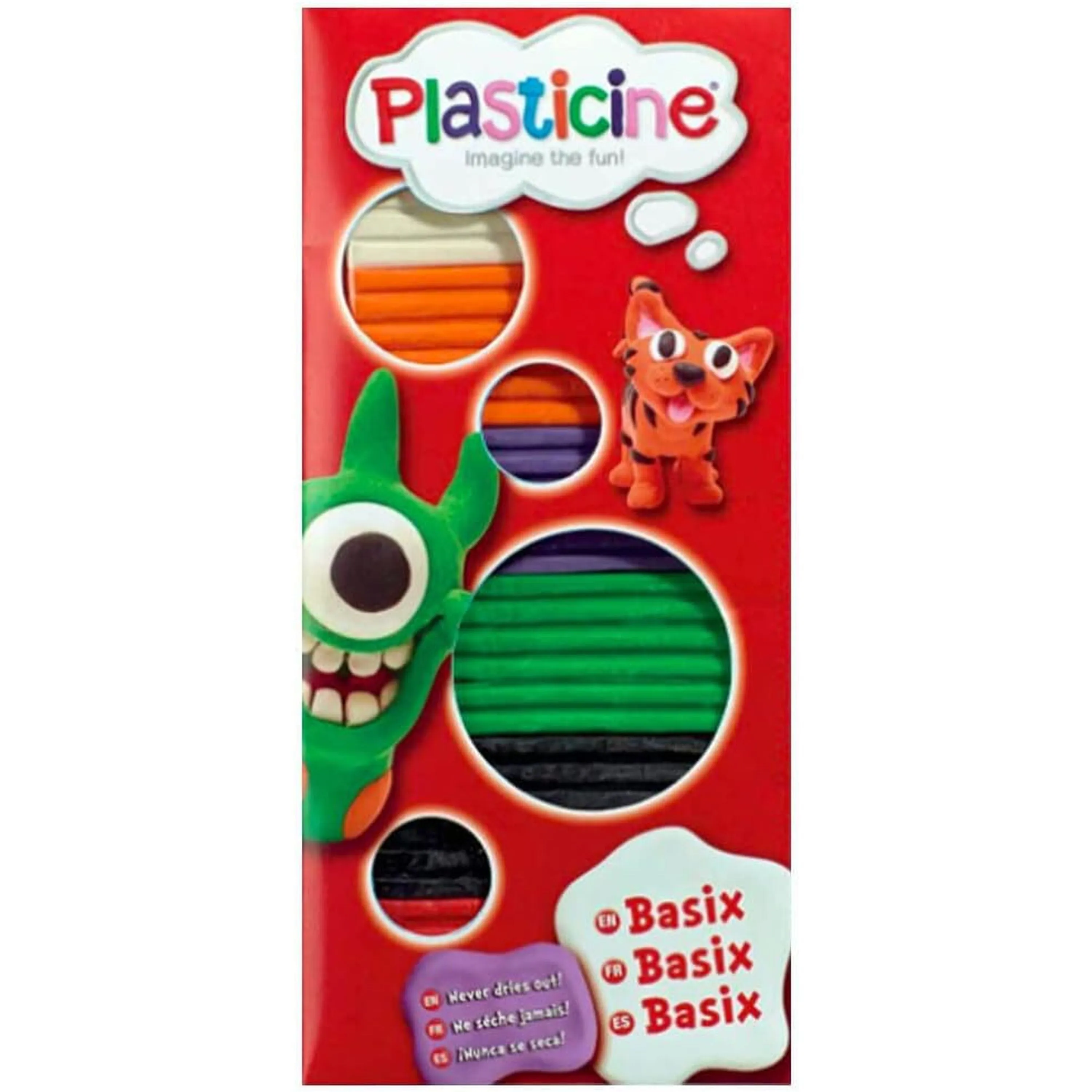 Plasticine Basix Assorted Styles